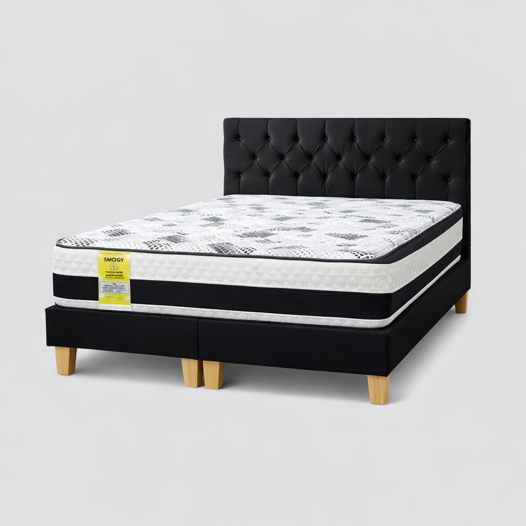 Cama + Base + Respaldo SMOOGY® Orthoflex Ortopédica Superior Premium